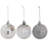Silver Plastic Christmas Ornament Balls-1645610901