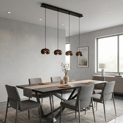 Bixby 4 - Light Natural Cluster Pendant