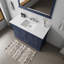 Meuble-lavabo simple avec comptoir en quartz et miroir Rich-2129100028