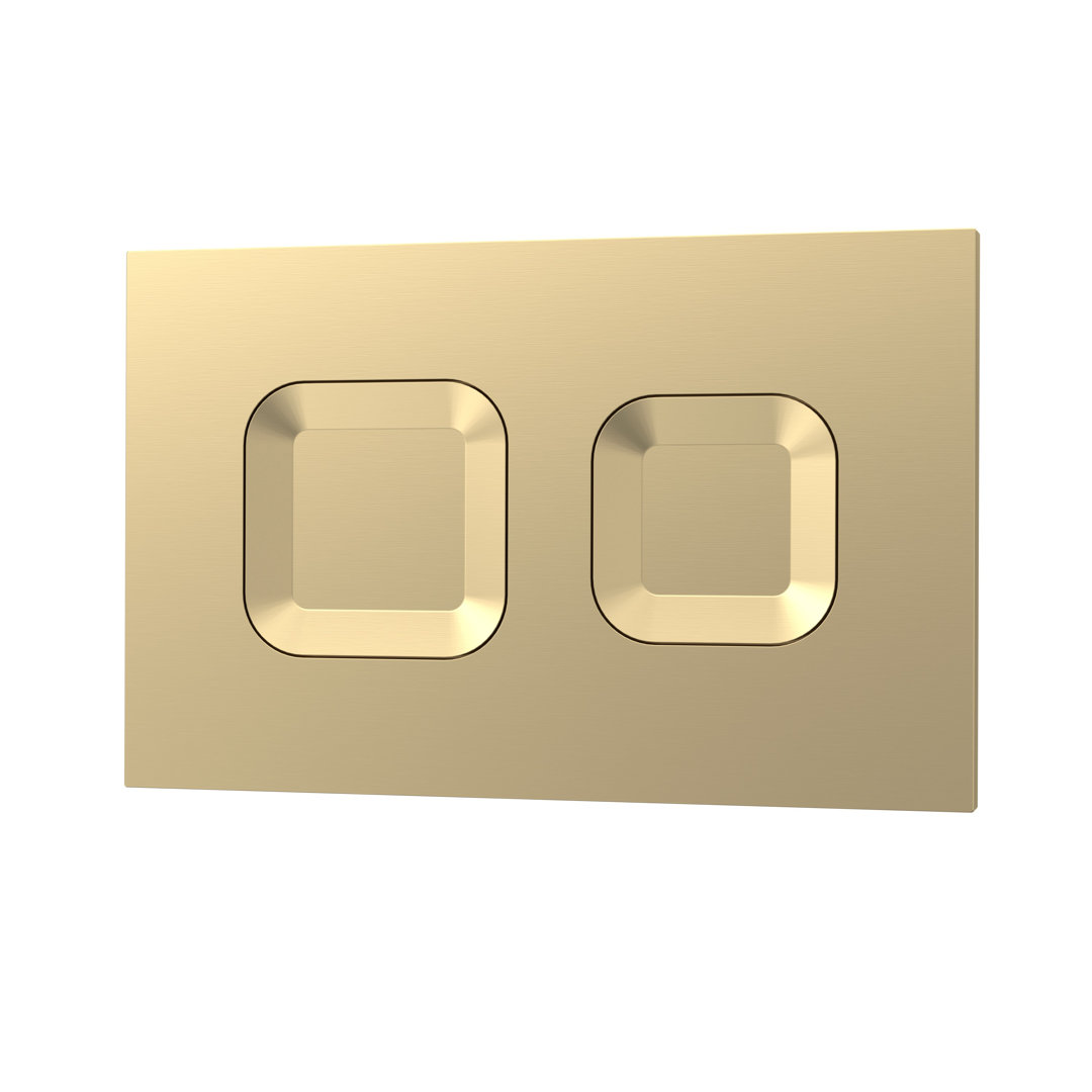 Matt Black Square Dual Flush Push Button