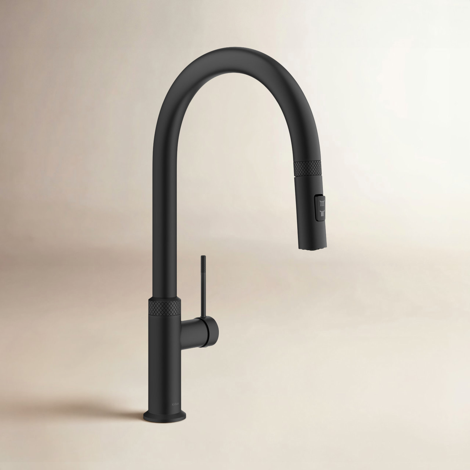 Kraus Oletto High-Arc Kitchen Faucet, Matte Black