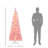 Prelit Snow Flocked Artificial Christmas Tree with Pencil Shape