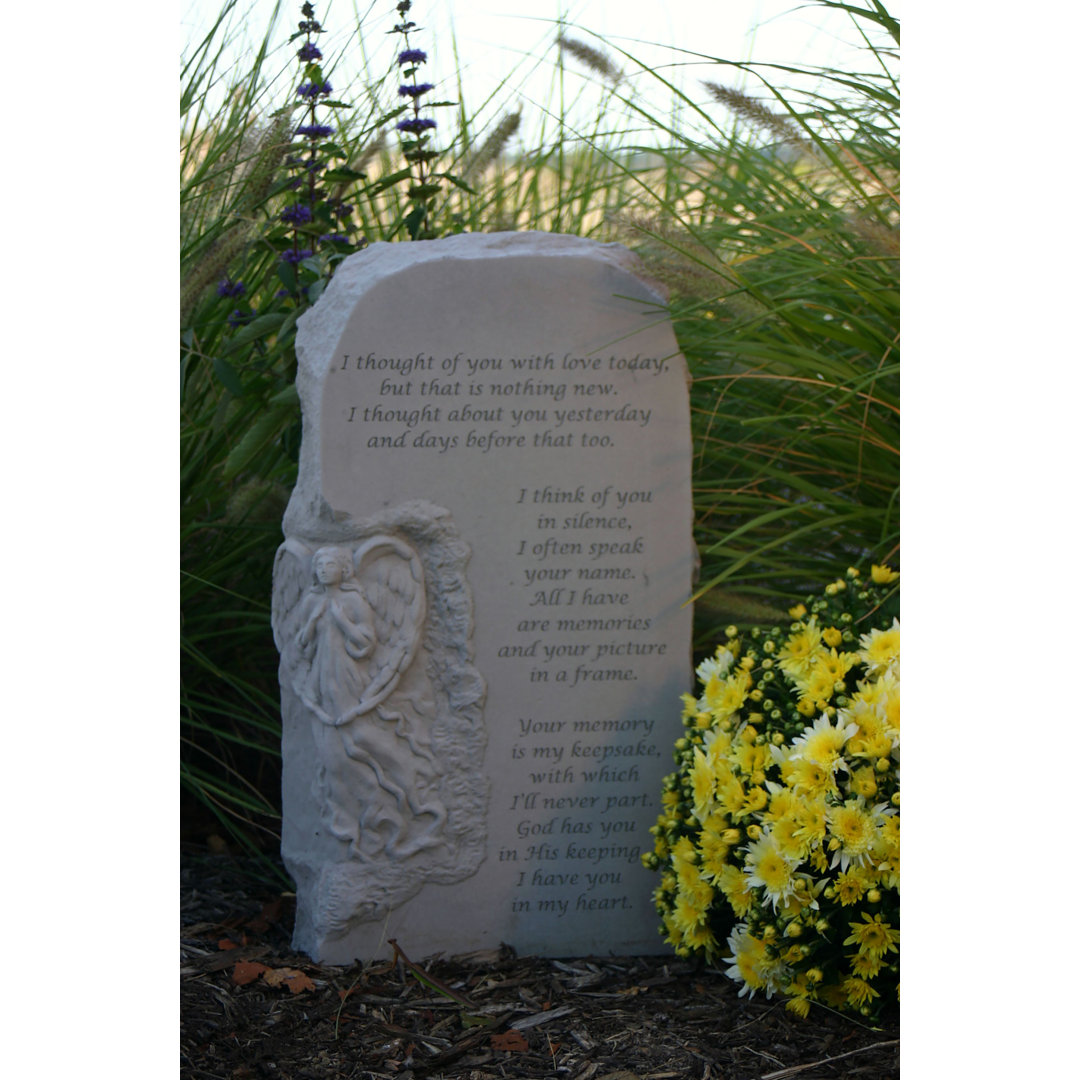 Weather Resistant Polyresin Religious & Spiritual Memorial Plaque/Stone Trinx