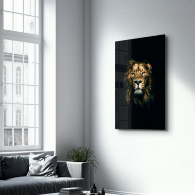 Elegant Tempered Glass Wall Art Painting, 13.8 x 21.7 inches | 100% Tempered Glass, Thickness: 0.16 inches | UV Printed for Vibrant Colors | Perfect for Home Decor, Living Room, & Office Spaces