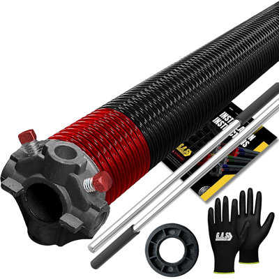 Garage Door Torsion Springs, w/ 1" Bushing, Gloves and Bars (225 x 2 x 27)
