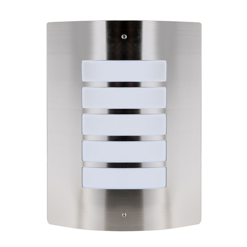 Bursaite Flush Mounted Sconce, Stainless Steel
