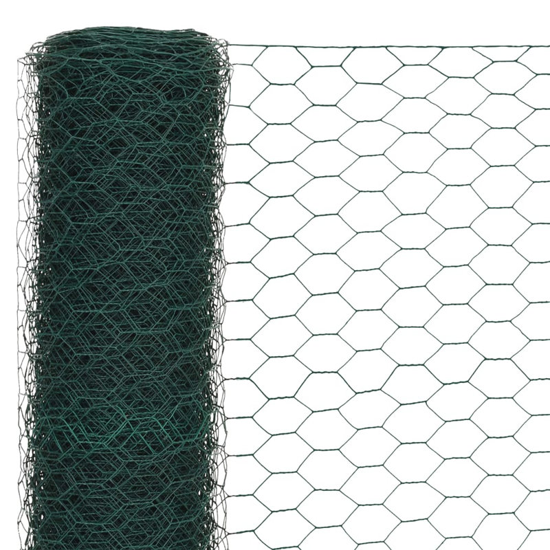 Livingon 74.93cm H x 984.2cm W Green Plastic Wire/Mesh Fence