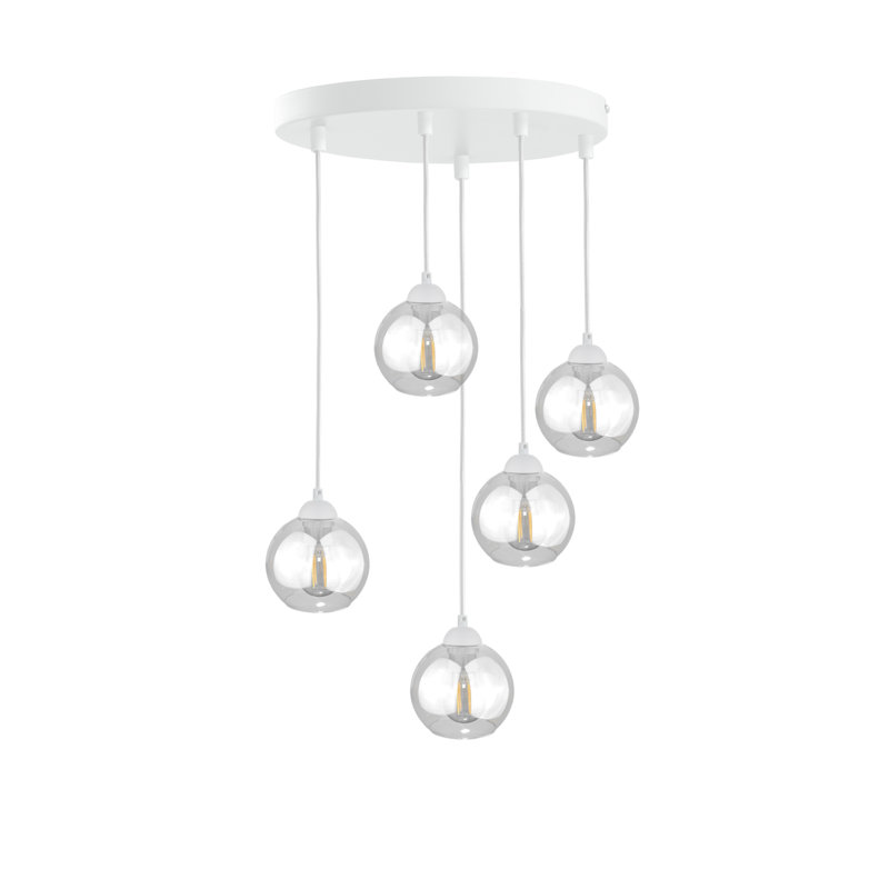 Bermudez 5 - Light Kitchen Island Pendant, White