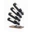 4 Bottle Tabletop Wine Bottle Rack Black