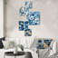 Liesse - Ensemble de 5 décorations murales florales