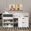 Lit mezzanine compacte simple avec tablette de bureau mobile et tiroirs-1150659246