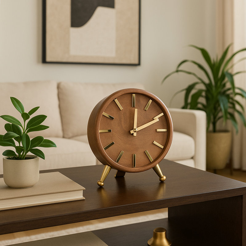 Horloge analogique Glam, H 7 po x l 6 po x P 3 po
