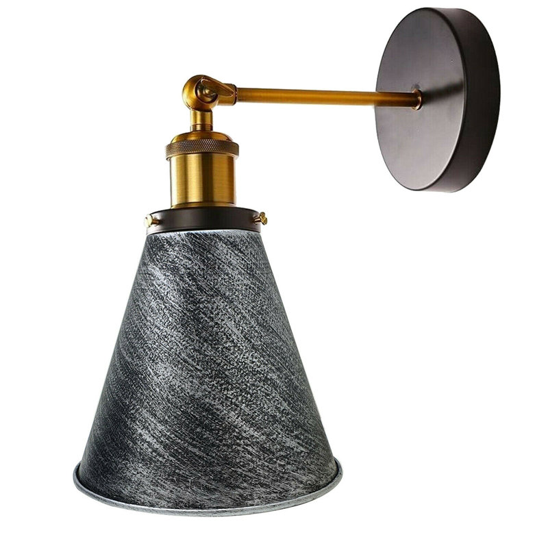 Palmona Swing Arm Sconce, Brushed Silver