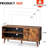 Entertainment Center with Storage Cabinet,Relief Black-187453456