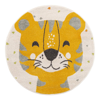 Tapis pour enfant jaune / gris / ivoire Whimsy Tommy