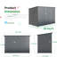 7 Ft. W X 4 Ft. D Metal Pent Storage Shed