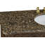Meuble-lavabo de salle de bain rétro avec lavabo double et comptoir en granite Cheneka l 60 po x P 22 po x H 36 po