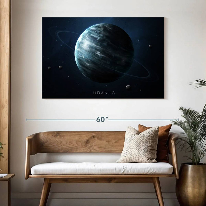 Oberle Planet Uranus, 32" H x 48" W