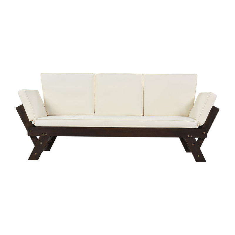 63'' Wide Acacia Loveseat with Cushions, Beige