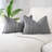 Thai Gray Handwoven Cotton Lumbar Pillow Cover, Decorative Accent-121002541-121002539