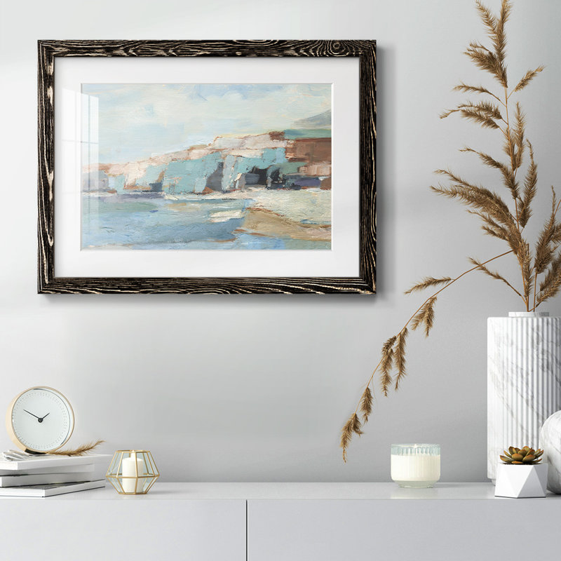 " Turquoise Cliff Wall II ", Noir