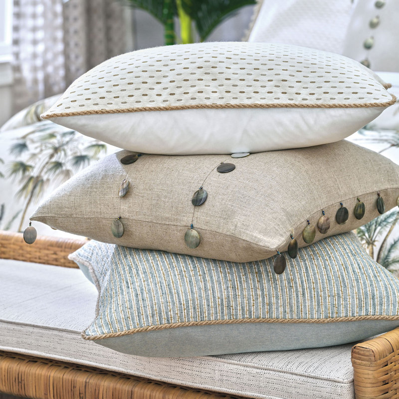 St. Lucia Pillow Cover & Insert, Beige