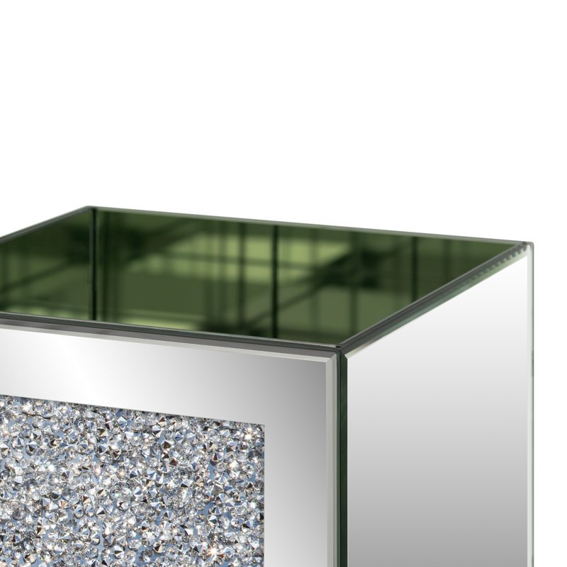 Ensemble de 2 bacs de rangement en verre faits à la main