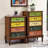 Nut-brown Solid + Manufactured Wood Accent Cabinet
