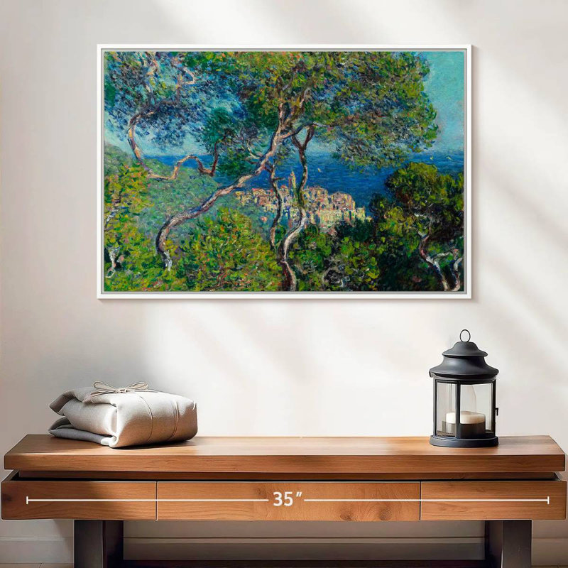 Bordviera 1884, 25 po x 17 po, Cadre flottant blanc
