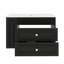 Meuble-lavabo mural moderne de 30 pouces, armoire de rangement flottante avec 2 tiroirs et lavabo simple en céramique-807198024