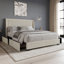 Lit plateforme double avec rangement en velours gris-1073106766-1073106762