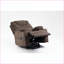 Fauteuils inclinables pour Big & amp; Grand fauteuil de massage avec velours et porte-gobelets OKIN Lift | Café | Velours