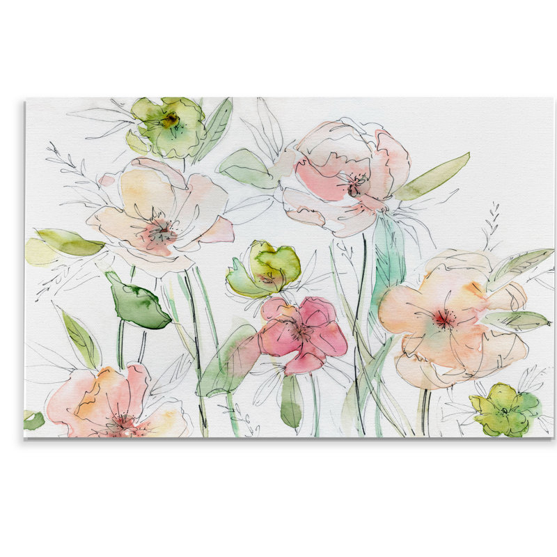 «Garden Dance», reproduction, H 12 po x l 18 po x 1,5 po, Toile tendue