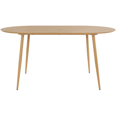 Oakpark Oval Metal Base Dining Table