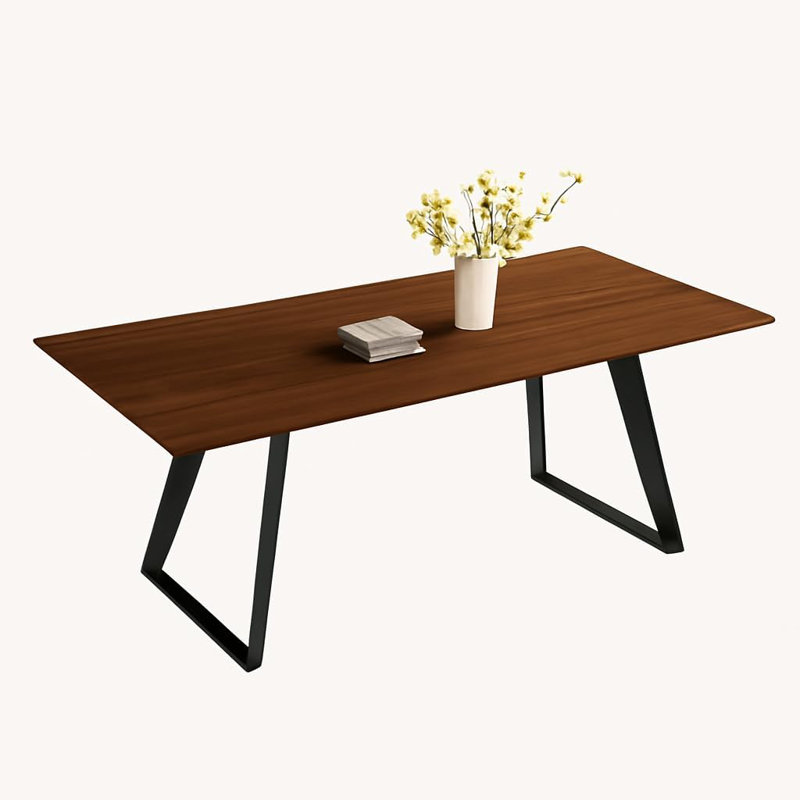 Extendable Metal Base Dining Table