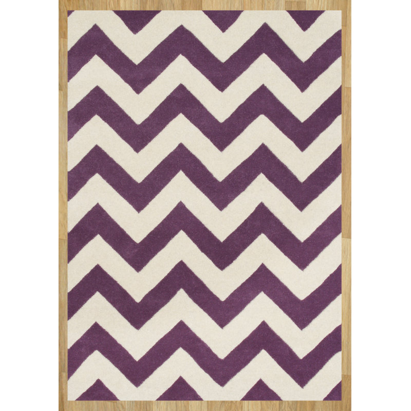 Highbury Chevron Wool Hand Woven Area Rug, Rectangle 152 x 244 cm
