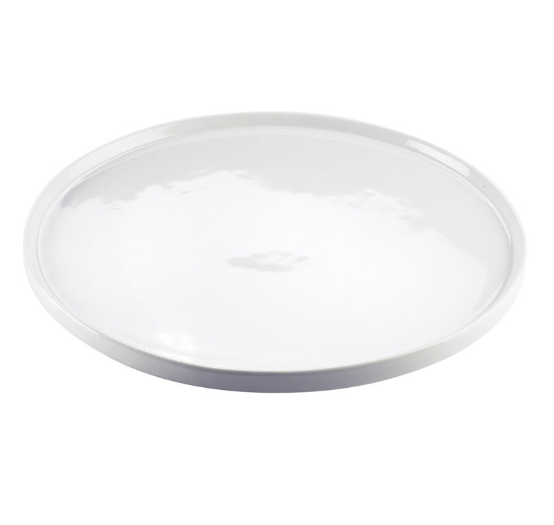 Plateau rond en porcelaine Gourmet
