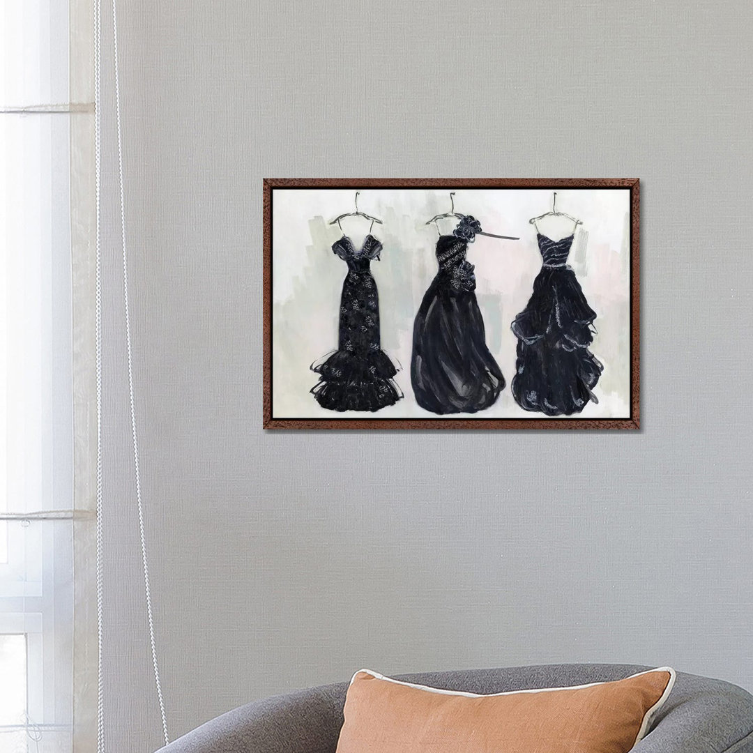 Black And Bling II von Sally Swatland - Galerie-verpackte Leinwand Giclée auf Leinwand