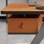 Bureau rectangulaire en acier inoxydable + avec 1 tiroir-831325082-831325087