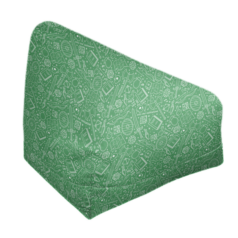 Sac de pois Leffel, Pas de bourre, Vert / blanc, H 120 po x L 2 po x P 60 po