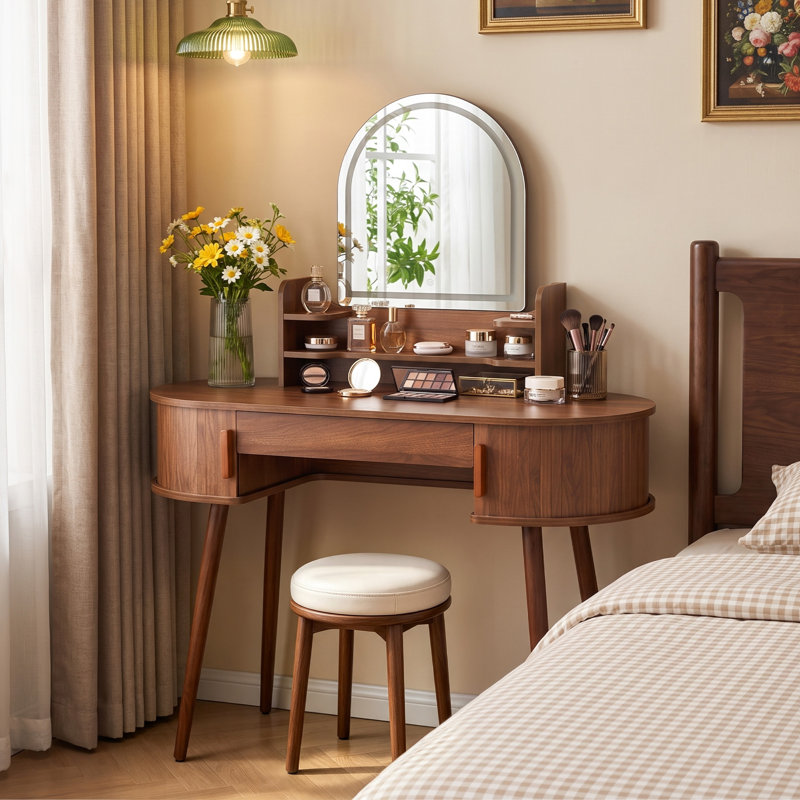 Makeup Vanity With Led Mirror