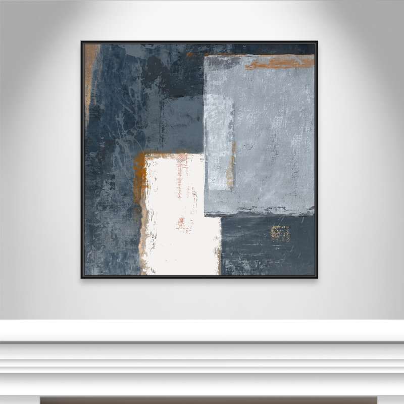 Danse au clair de lune III - reproduction carrée par Casa Fine Arts, H 41,5 po x l 41,5 po, Noir
