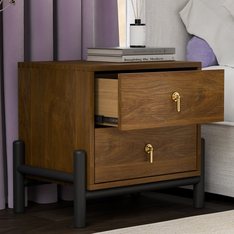 Table de chevet en bois massif Lillemor