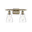 Éclairage pour meuble-lavabo 3 lumières à intensité réglable en laiton antique Wingard-871003356-871003358-929014829