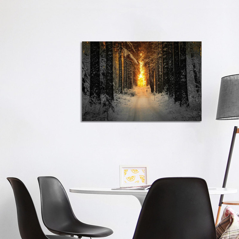 Golden Winter Light by Lauri Lohi - Wrapped Canvas Print, 101.6 cm H x 66.04 cm W x 1.91 cm D