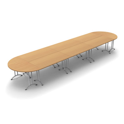 Ensemble de 18 tables de conférence pour 18 personnes