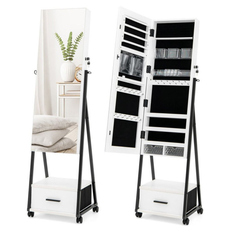 Armoire à bijoux avec miroir Breianne