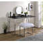 Bureau de meuble-lavabo noir et chrome