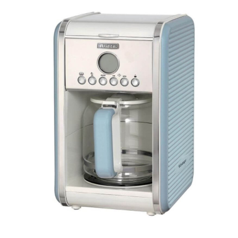Ariete 12- Cups Brew Timer Coffee Maker, Blue