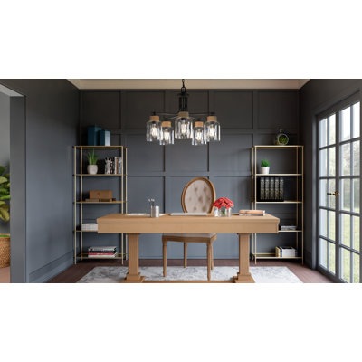 Baltic 5-Light Matte Black Chandelier
